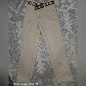 Polo by Ralph Lauren Boy's Khaki Chinos with Belt